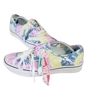 New Vans Comfycush Authentic Tie Dye Womens Sneakers Size 6.5 Summer Festival
